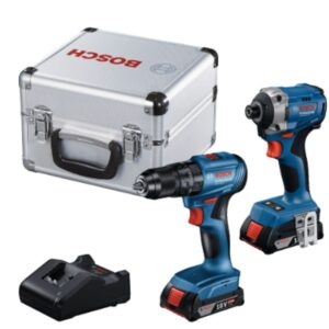 TALADRO ATORN BOSCH -LLAVE IMPACTO-CARGADRO-BAUL GDR 18V-215 + GSB 185-LI-